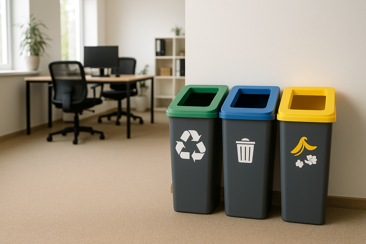 Mülltrennsysteme im Büro: Effizienz und Nachhaltigkeit vereinen